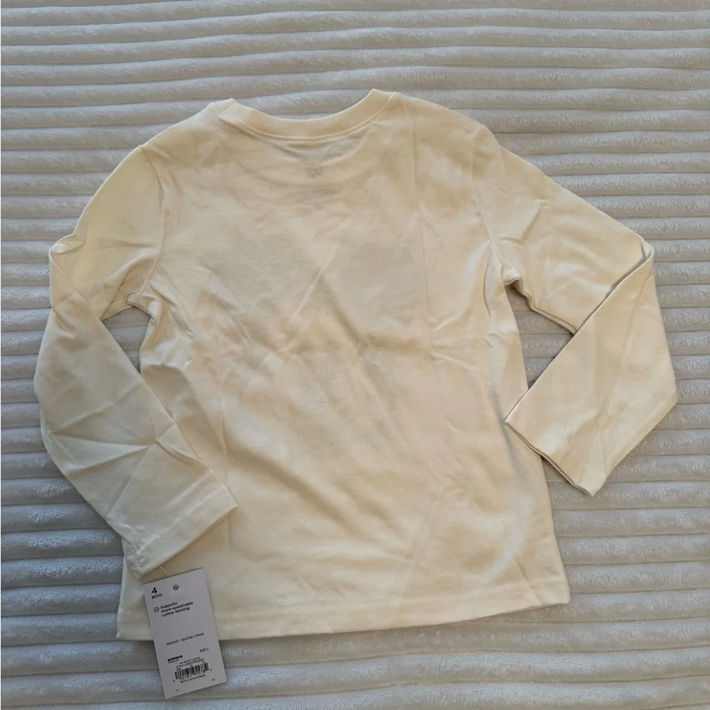 Disney Kids White Mickey Mouse Long Sleeve Tee